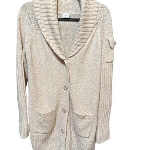 CAbi Beige Knit Cardigan Sweater